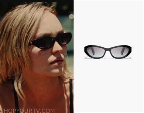 chanel occhiali da sole the idol|The Idol: Season 1 Episode 1 Jocelyn's Black Oval Sunglasses.